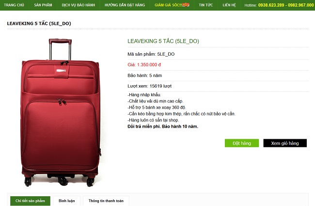 Bí quyết mua vali online chất lượng giá tốt