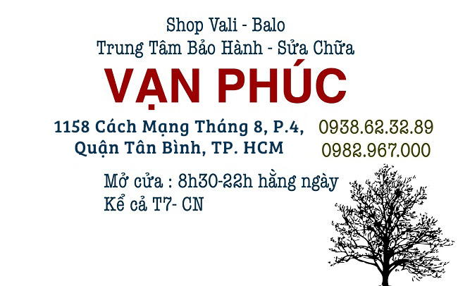 Dịch vụ sửa vali tại nhà Shop Vali - Balo VẠN PHÚC