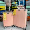 Vali nhựa abs bo góc màu hồng da