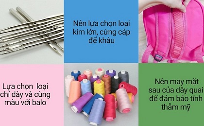 Cách sửa balo đứt quai đeo tại nhà