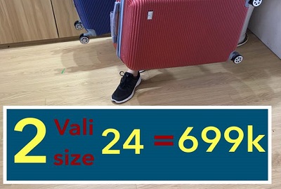 Cơ hội cuối cùng mua 2 vali size 24 chỉ với 699k tại Vạn Phúc