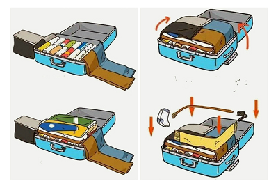 Làm sao để xếp thật nhiều đồ vào vali kéo size 20?