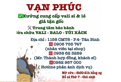 Vạn Phúc – Trung tâm sửa vali kéo tại nhà nhanh chóng và thuận tiện
