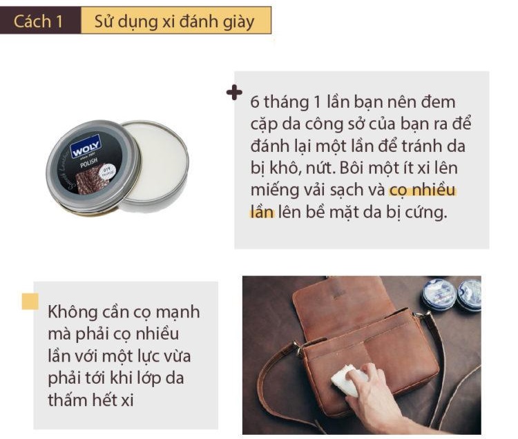 Mẹo làm mềm túi xách da bò tại nhà hiệu quả 100%