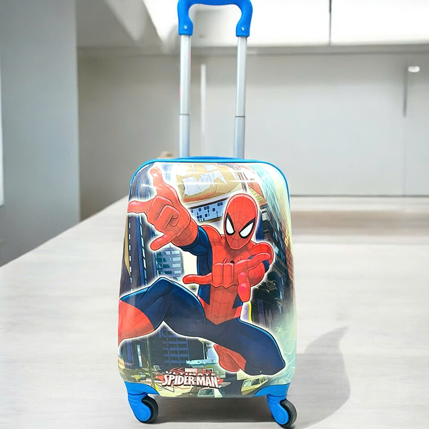 Vali Heys Disney Spider-Man được thiết kế dựa trên siêu anh hùng Spider-Man với chất liệu nhựa cứng giúp chống trầy xước