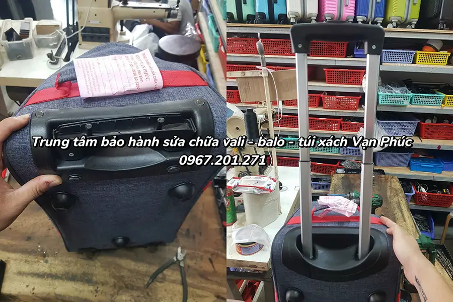 Sửa tay kéo vali bị kẹt