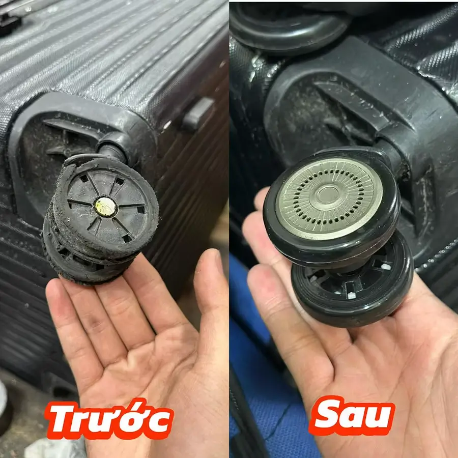 Sửa bánh xe vali gấp lấy liền trong ngày