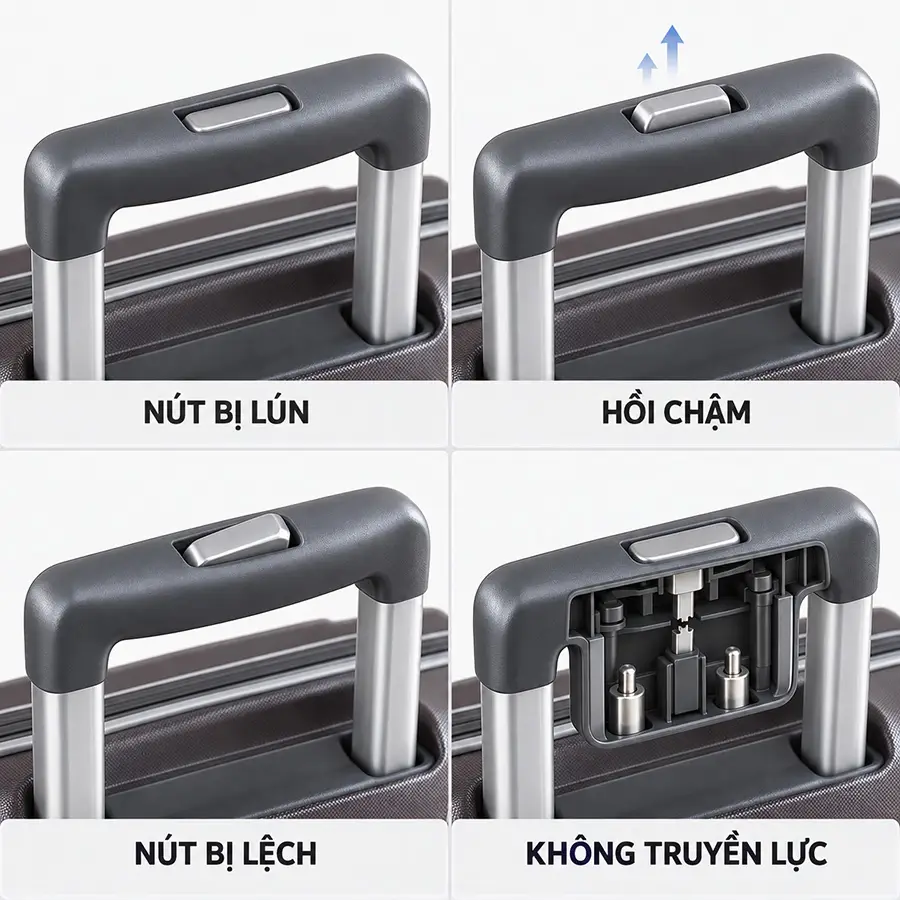 Phân biệt bốn trạng thái hư hỏng của nút bấm